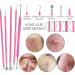 Pink Blackhead Remover Tool Kit - 10 Pcs Acne Extractor Set for Pimple, Blackhead, and Whitehead Removal - Buy Online on GoSupps.com