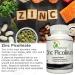 Zinc Picolinate 100mg Capsules - 6-Month Supply for Immune Support, Wound Healing & Acne - Naravis - Buy Online on GoSupps.com