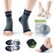 Plantar Fasciitis Foot Pain Relief & Recovery Kit-Compression Foot Sleeves, Heel Cups, Cushioned Arch Supports, Gel Inserts & Spiky Massage Ball-Fast Pain Relief for Heel & Arch L-XL