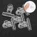 Clips Portable 4 Colors Durable Nail Extension Clips for Home Use for Salon(Transparent)