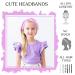 4 Pack Tie Dye Spa Headbands for Girls - Soft Non-Slip Turban Headwraps - Stretch Tie-Dye Hair Accessories - Sleepover Party Essential - Buy Online on GoSupps.com
