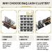 Lash Clusters D Curl 14mm DIY Extensions | Wispy Volume Eyelash Clusters | Individual Lashes B&Q LASH B34 D-14mm - Buy Online on GoSupps.com