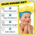 Bisoo Baby Shower Cap and Rinse Cup Set for Boys and Girls 6 Months+ | Adjustable Bath Visor for Eye and Ear Protection - Shampoo Rinse Jug Included - Buy Online on GoSupps.com