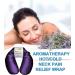 Happy Wraps Microwavable Herbal Neck Wrap - Hot Cold Aromatherapy Pillow for Migraines, Stress Relief - Amethyst + Free Sleep Mask | Perfect Gifts for Women, Birthdays, Christmas - Buy Online on GoSupps.com
