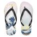 Mnsruu Cherry Blossom Sea Wave Ocean Flip Flops Flip Sandals Slippers Hotel Spa Bedroom Travel L for Men Women