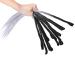 60.96cm Synthetic Hair Braids Extensions - 15pcs Hip-Hop Reggae Dreadlock Crochet Hair in Black Dark Gray & Silver Gray - Buy Online on GoSupps.com