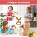 Sirseon U-Shaped Toothbrush for Children - Cartoon Tiger Design Soft Silicone 360 Cleaning Manual Toothbrush (1 Pack) - Buy Online on GoSupps.com