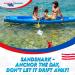SandShark Premium Floating Anchor Marker Buoy - High Visibility for Beach, Lake, Sandbars - Red White Blue - Buy Online on GoSupps.com