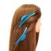 Vintage Metal Finger Wave Hair Clips - 12PCS Butterfly Blue | Classic Woman Hairstyle Inspo - Buy Online on GoSupps.com