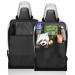 Myhappyride Backrage Protection (2 pieces) large bags and iPad/tablet compartment car back seat organizer for children car seat-loving waterproof kick-mat protection in a universal fit