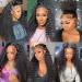 24 inch Water Wave Brazilian Human Hair Wig | HD Transparent Lace Front | Pre Plucked with Baby Hair | 150% Density Natural Color | 13x4 Wet and Wavy Wig for Black Women - Buy Online on GoSupps.com