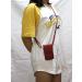 Buy Red Single Shoulder Pouch with Clear Window for Tandem t:Slim X2 Insulin Pump - International Shipping Available - Buy Online on GoSupps.com