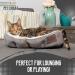 Pet Craft Supply Self-Warming Cat Bed for Indoor Cats - Machine Washable, Ultra Soft, Refillable Catnip Pouch - Grey - Buy Online on GoSupps.com