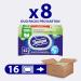 Tempo Moist Toilet Towels - Gentle & Sensitive - Megapack (16 Packs of 42) with Aloe Vera - Dermatologically Tested & pH-Skin-Neutral - International Shipping Available - Buy Online on GoSupps.com