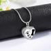 Farfume Custom Lockets for Ashes Personalized Heart Ash Necklace Jewellery with Photo & Text - Keepsake Urn Necklace for Human/Pet Ashes 0016-Pawprint - Buy Online on GoSupps.com