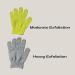 Exfoliating Bath Gloves - 2 Pairs (Medium & Heavy Exfoliation) for Shower, Spa, Massage - Body Scrubber with Hanging Loop - Buy Online on GoSupps.com