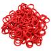 100Pcs Thick Hair Ties Seamless Cotton Hair Bands Elastics Ponytail Holders No Damage Hair Ties Diameter 1.5 inch for Women Girls Kids Toddler Thick Hair Red