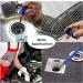 Housolution Magnetic Grabber Tool with LED Lights - Flexible Bendable Four-Claw Picker for Home Sink, Drain, and Litter Pick - Blue - Buy Online on GoSupps.com