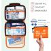ARCA PET Cat & Dog First Aid Kit - Emergency Pet Travel Kit with Thermometer, Tick Remover & More | Neon Orange - Buy Online on GoSupps.com