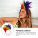 Lurrose Colorful Feather Fascinator Headband | Elegant Wedding Hair Accessories for Parties - Buy Online on GoSupps.com