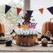 Gyufise 1 Pack Happy Boo Day Cake Topper Glitter House Ghost Halloween Cake Decorations for Halloween Birthday Party Decorations - Buy Online on GoSupps.com
