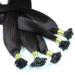 hair2heart Extensions Real Hair Bondings straight - 25 strands 1g 40cm 4/0 medium brown