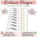 Bossy Studio & Co Waterproof Eyebrow Tattoos in Arched Ash Brown - Temporary & Transferable Brows for Women and Men - Buy Online on GoSupps.com