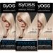 Syoss Color Coloration 10_13 Scandi Blond Level 3 (3 x 115 ml) hair color with anti-yellowing effect for cool blonde 70% less hair breakage* Scandi Blond 10_13 Level 3 1 piece (pack of 3)