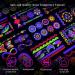 COKOHAPPY 20 Sheets UV Blacklight Neon Temporary Tattoos - Waterproof Luminous Fake Tattoos for Glow Party, Blacklight, Bachelorette - 160+ Styles Neon Accessories for Women - Neno Party Rave Supplies - Buy Online on GoSupps.com