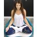 Non Slip Yoga Pilates Slipper Socks - 5 Pairs with Gripper Bottoms (3 White 2 Maroon) - Buy Online on GoSupps.com
