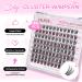 Calailis DIY Individual Eyelashes - 96 PCs D Curl Cluster Lashes (10-16mm) for At-Home Lash Extensions | International Shipping Available - Buy Online on GoSupps.com