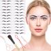 29-Piece Eyebrow Stencils Shaper Kit with Reusable Templates, Razor, Scissors, Makeup Brush, and Storage Box - Perfect for Trimming and Shaping Eyebrows - Buy Online on GoSupps.com