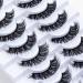 Leipple False Eyelashes 8 Pairs - Professional Reusable 8D Mink Lashes - Natural Waterproof Thick Fluffy Fake Eyelashes Faux Mink Eyelashes (QZ-28)