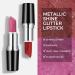 Anglicolor 2PCS Metallic Glitter Lipstick Pink Lipstick Highly Pigmented Glitter lipstick Long-Lasting Moisturising Velvety smooth application Creamy sculpted design lipstick (#01+#12) - Buy Online on GoSupps.com