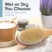 Nellam Dry Body Brush - Exfoliating Scrub Brush for Bath & Shower | Thick Bristles for Lymphatic Drainage, Cellulite Reduction & Skin Health - Buy Online on GoSupps.com