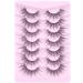 Geeneiya Wispy 3D Mink Lashes - Clear Band Cat Eye Look | Fluffy Reusable False Eyelashes | 7 Pairs I-Fairy Cross - Buy Online on GoSupps.com