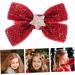 FOMIYES 4 Pairs Bow Tie Christmas Photo Prop Ponytail Holder Christmas Bow Hair Clips Christmas Bows Headwear Kids Hair Accessories Hair Ties Toddler South Korea Fabric Short Hair - Buy Online on GoSupps.com