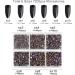 Beadsland 7200PCs Flatback Rhinestones - Clear Round Crystal Gems for Nail Art & Handicrafts | Mixed Sizes SS3-SS10 with Wax Pen Kit - Blue Volcano - Buy Online on GoSupps.com