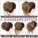 Fulang Hair 5 Pack - Wavy Updo Hair Extensions with Rubber Bands | Large Messy Bun Parts for Women - Buy Online on GoSupps.com