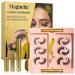 Magnetic Eyelashes & Eyeliner Kit - 6 Styles of Natural-Looking 3D Lashes with Waterproof Liner | Magnetic Lashes for Flawless Finish - Includes Tweezer and Reusable Eyeliner Tubes (6 Pairs) - Buy Online on GoSupps.com