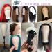 LUNGCYX 23 Inch Wig Head Stand Tripod Set for Wigs Making Display - Mannequin Canvas Block Head, T-pin, Wig Cap, Adjustable Bracket - Tripod Tool Holder for Mounting - Buy Online on GoSupps.com