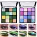 32 Colors Eyeshadow Palette Glitter Makeup Shimmer Matte Eye Shadow Palette Highly Pigmented Long Wear Waterproof Eyeshadow Makeup Professional Colorful Eye Shadow Powder Easy to Create Glamour Looks