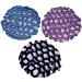 Youu 3 pieces Dutt Network Hair Network Bun Hairstyle Aid Fabric Knot Network For Gymnastics Rhythmic Sport Gymnastics Ballet Riding Figure Charge Dance Knot Network (with Perle)