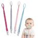 Pacifier chain cotton pacifier strap baby pacifier chains for newborn girls and boys bib triangular triangle sucker pacifier 4 pieces #6