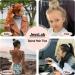 JessLab Spiral Hair Ties 20 Pcs - No Crease Traceless Hair Tie Set | Plastic Coil Ponytail Holders for Women & Girls - White Line - Buy Online on GoSupps.com