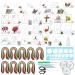 Woohome 48 PCS Paper Quilling Kit  Paper Quilling Making Drawing Design  Strips Quilling Paper and Papers Quilling Tools for Quilling Art Paper DIY Drawing Handcraft Handmade  Home Decoration