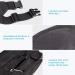 Oxpecker Waterproof Fanny Pack with Rain Cover - Black Hip Bum Bag for Men & Women | Ideal for Workout, Travel, Running, Hiking, Cycling - Buy Online on GoSupps.com