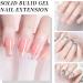 4in1 Nail Extension Builder Gel Poly Nail Gel Nails Clear Builder Gel for Nails Non-stick Hand Building Nail Gel (4Colors) - Buy Online on GoSupps.com