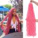 Pink Soft Locs 36 Inch Soft New Faux Locs 6 Packs for Soft Locs Crochet Hair for Black Women Pink Crochet Braids Pink Crochet Hair Pre Extended Long Goddess Locs Crochet Locs Synthetic Hair(Pink) 36 Inch Pink