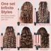 5 in 1 Curling Wand Set - Three Barrel Curling Iron Fast Heating Interchangeable Ceramic Wands Includes Glove & Clips for Perfect Curls - Buy Online on GoSupps.com